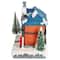 7" Red LED Lighted Post Office Christmas Village Decoration
